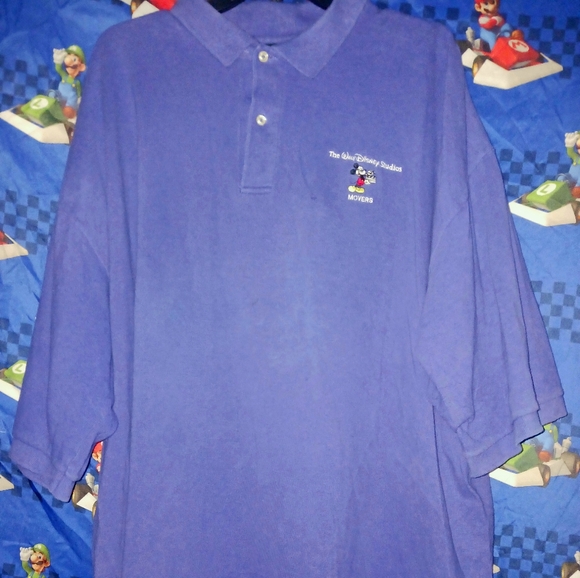 Walt Disney Studios Movers Moving Company Mickey Mouse Employee Polo Shirt 3xl - Picture 1 of 3